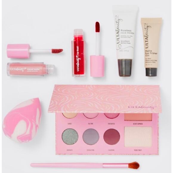 ULTA BEAUTY NEW 8 Piece Makeup & Bag Gift or Travel Set – New - Picture 1 of 8